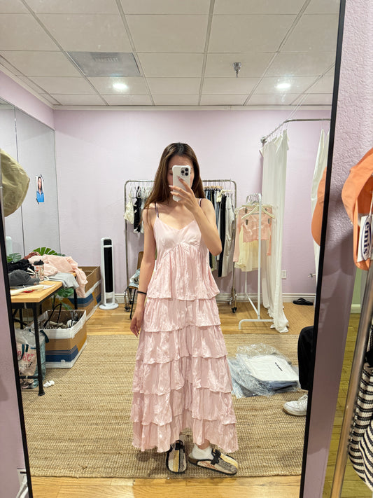 Iridescent Layered Ruffle Skirt