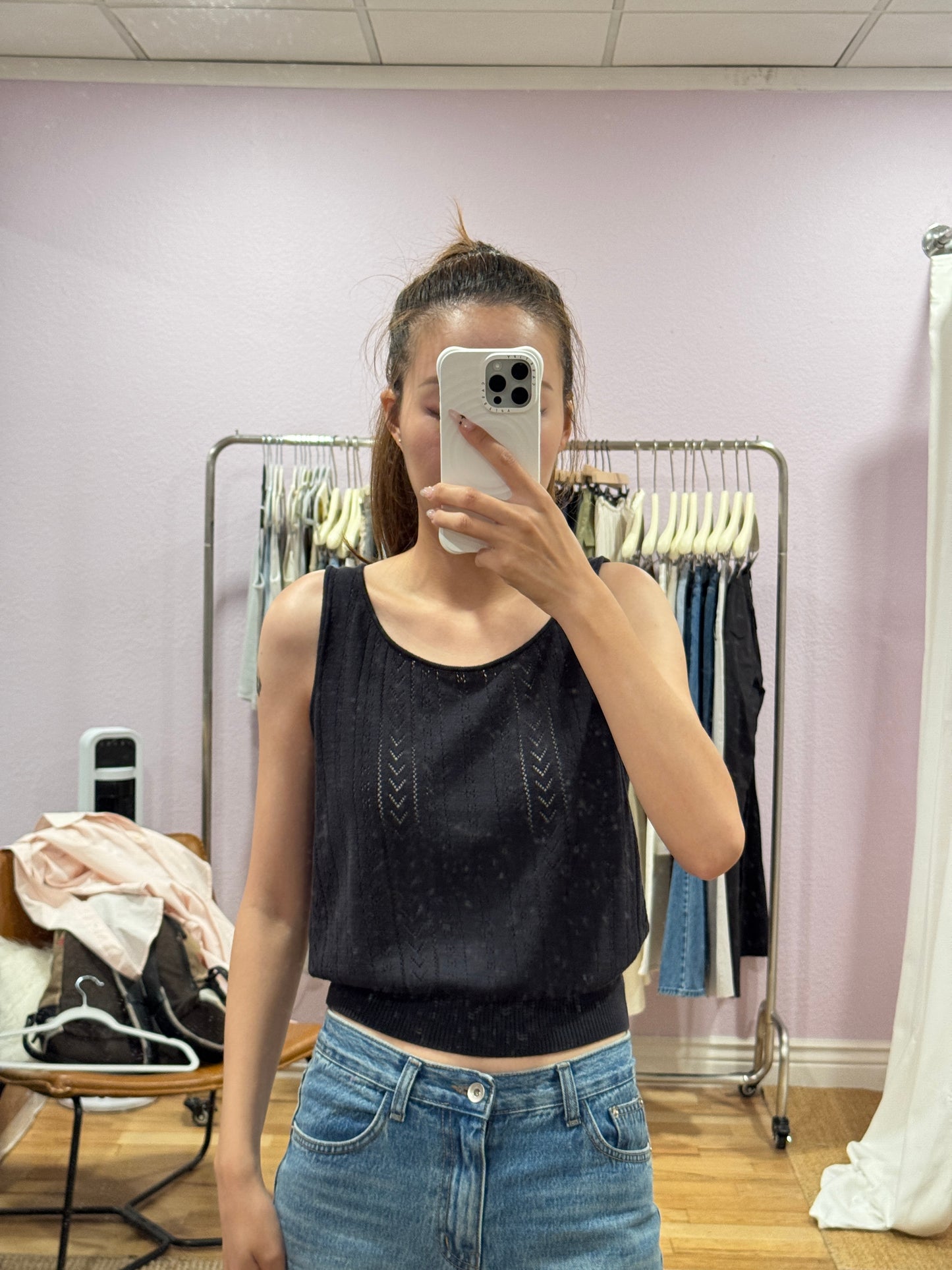 Knitted tank top