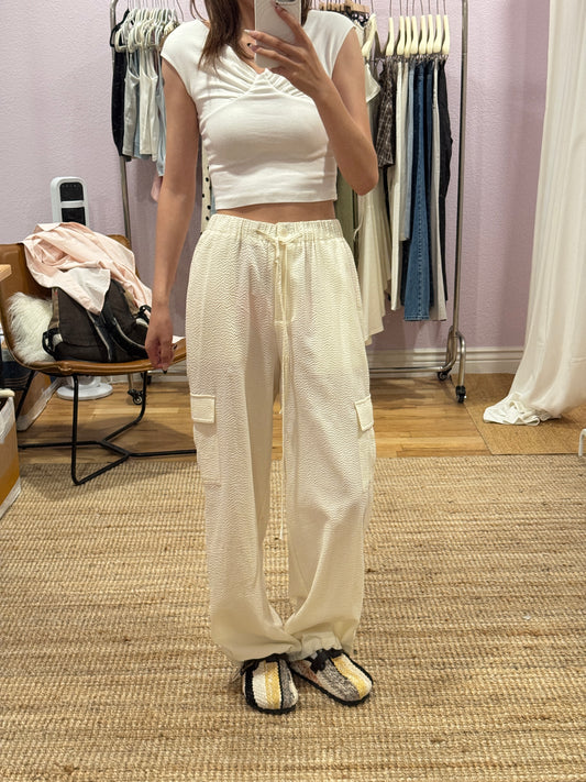 The Mohhe textured utility long pants